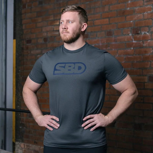SBD Grey With Navy Logo T-Shirt (Storm Range 2021)